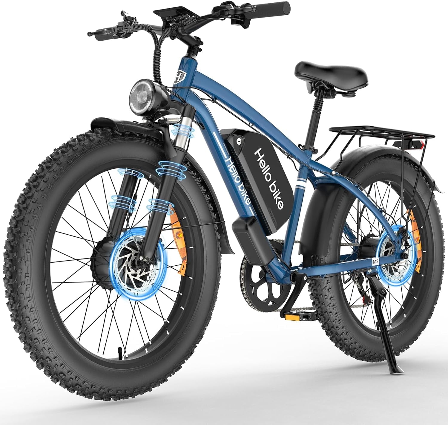 5000W Electric Bike for Adults, 52V 25Ah Max 45 mph 100 Miles, 26 Fat Tires City Commuting Ebike 7 Speed for Off-Road Mountain Riding UL 2849